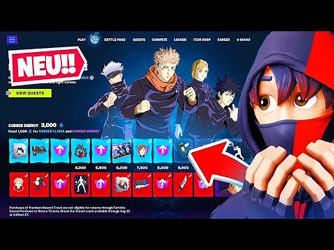 Der *GRATIS* Anime XXL Battle Pass in Fortnite! (Jujutsu Kaisen)