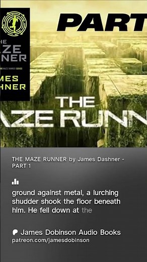 THE MAZE RUNNER by James Dashner - Audio Book Trailer