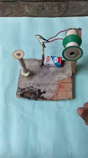 DC motor project diy at home #dcmotor #shorts