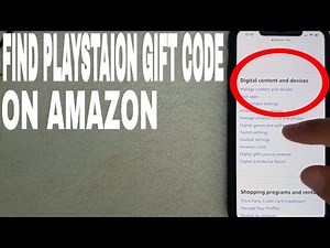 ✅ How To Find Playstation PS4 Store Gift Card Code Purchased On Amazon 🔴