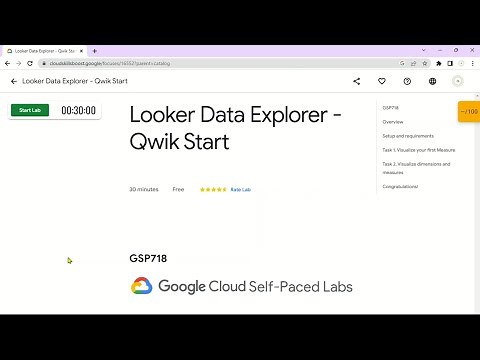 Looker Data Explorer - Qwik Start | GSP718 | Solution