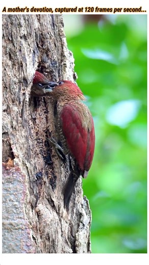 The Heart of the Nest: Red-winged Woodpecker Brooding in Slow Motion (4K)