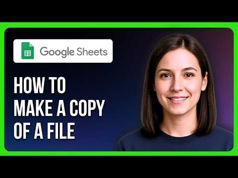 How To Make A Copy Of A File In Google Sheets