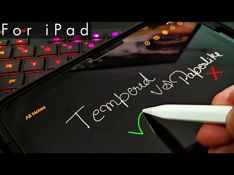 ESR iPad Pro M1 tempered glass installation | Paparlike vs Tempered