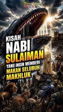 The Story of Prophet Solomon Who Wanted to Feed All Living Creatures #ProphetSolomon #IslamicStor...