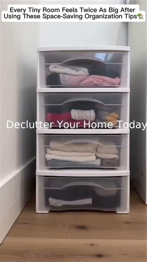 Every Tiny Room Feels Twice As Big After Using These Space-Saving Organization Tips🏡