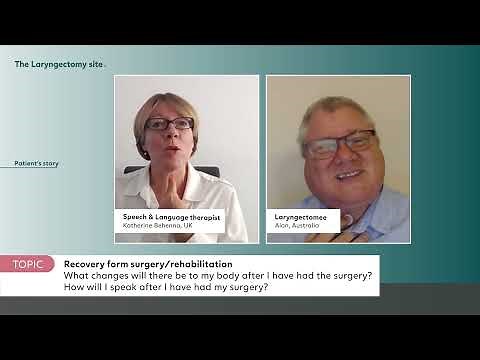 After a total laryngectomy: Recovery from surgery