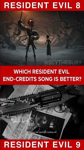 RE8 vs RE9 Credits Song Battle! #re8village #re8 #re9requiem #re9 #residentevil #revillage #requiem