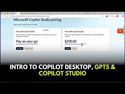 Intro to Copilot Desktop, GPT5 & Copilot Studio