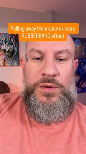 Benny Lichtenwalner on Instagram: "Pulling away from your ex has a rubber band effect that will bring them towards you #breakup #nocontact #getyourexback"