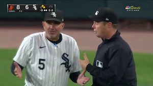 Andrew Vaughn is called for interference after an infield fly rule call to end the game 😬 | Sports Knightly Baseball