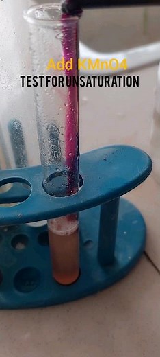 #unsaturation test#baeyer's test#Cinnamic acid#Chemistry