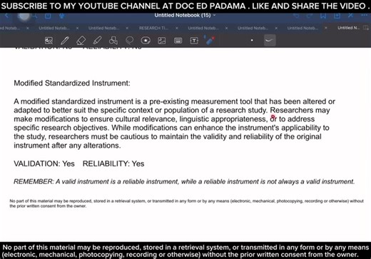 Research Instruments: Validity and Reliability Explained