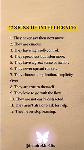 12 Signs You’re More Intelligent Than You Think #intelligence #psychologyfacts #mindset