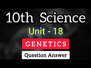 10th std Science lesson 18 Genetics book back answer | question answer | English medium