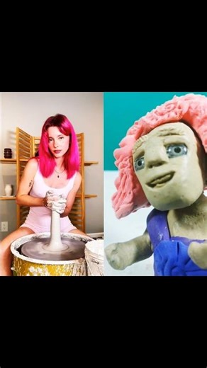 What does the clay statue think about? #clay #sculpting