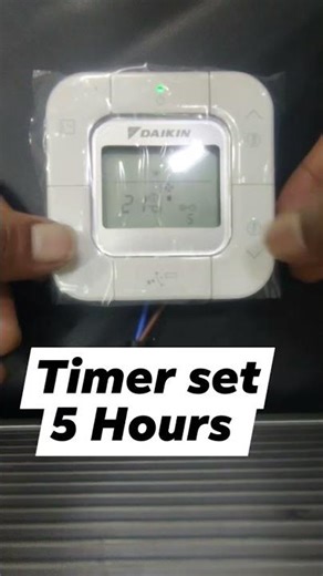 Daikin BRC2E61 Remote control Timer ⌛⌛ set #vrvideo #remotecontrol #daikin #shorts