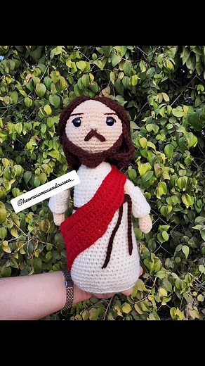 Custom Jesus crochet doll ✨️❤️✝️ I combined two patterns from etsy shop @Reneé Méndez ( san judas pattern) and from a youtube video from @CreativeCrochet ( jesus) #gifts #texas #crochet #rgv #jesus | H. R. Creations