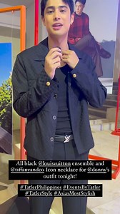 3.4K views · 141 reactions | Donny Pangilinan in 'All black Louis Vuitton Ensemble and Tiffany & Co. Icon Necklace'. #TatlerPhilippines #AsiasMostStylish2024 #DonnyPangilinan #DonBelle | Mommies of DonBelle OFC | Facebook