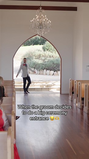 Love a creative groom 😂✨ | Groom Entrance