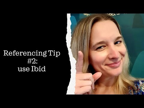 AGLC4 Referencing Tip #2: Use Ibid