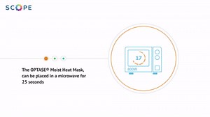 Optase Moist Heat Mask – Heated Eye Mask for Dry Eyes With HydroBead Technology – Washable, Microwaveable Compress – Holds Heat for 10 Minutes