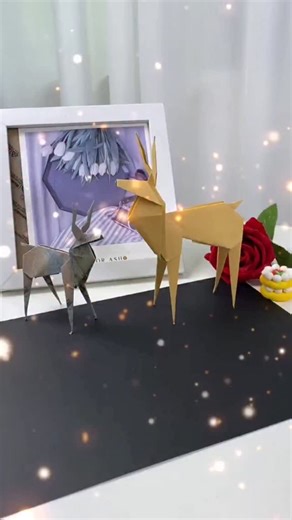 paper crafts creator on Instagram: "Origami Deer 🦌 #origamicraft #papertoy #deerart #fblifestyle"