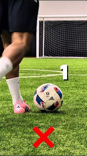 How to Kick a Soccer Ball Correctly ⚽🔥 | Football Kicking Tutorial #shorts