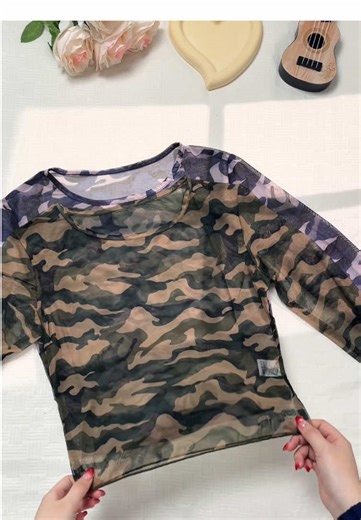 The semi-sheer fabric is surprisingly soft #roundneck #crop #longsleeve #womenswear #spotlightfinds