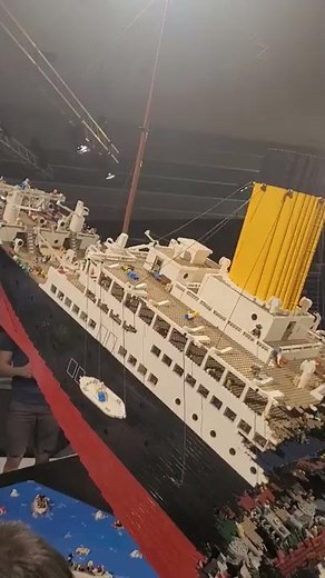 Lego titanic #brickmanwondersoftheworld #shorts #lego #titanic