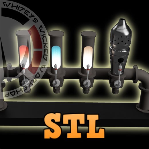 Oga's Cantina Bar Tap Assembly 3D Print STL Files Inspired by Star Wars - Etsy