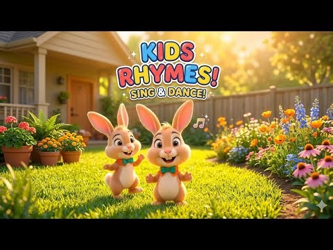 Cute Bunny English Rhymes #shorts #kids #rhymes #funny #cute 