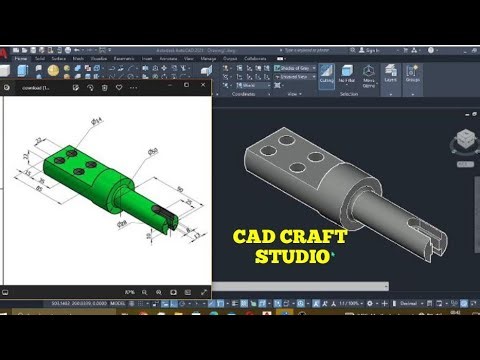 🔥 Title:AutoCAD 3D Shaft Design Tutorial | Master Holes, Slots & Complex Mechanical Features