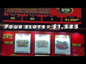 Four Slots Win $1585 - VGT Polar High Roller, Crazy Bill Gold Strike and Hot Red Ruby Slots $5 $10