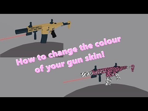 How to change the colour of your gun skin | Phantom Forces