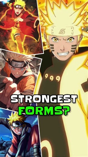 All Naruto strongest forms ranked? #naruto #anime #shorts