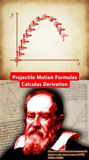 Projectile Motion Formulas Calculus Derivation #projectilemotion #kinematics #physics #calculus