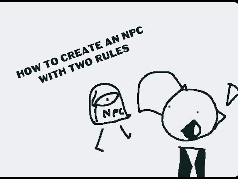 How to create an NPC with two rules in Clastle/ Cómo crear un NPC con dos reglas en Castle.