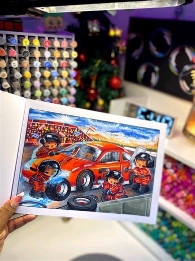 Emmm...I had time to color a page today...How did i do? its a little bit patchy but its ok..I really enjoyed the process of this page..#carrace #colortok #coloring #cars #colortiktok #fyp