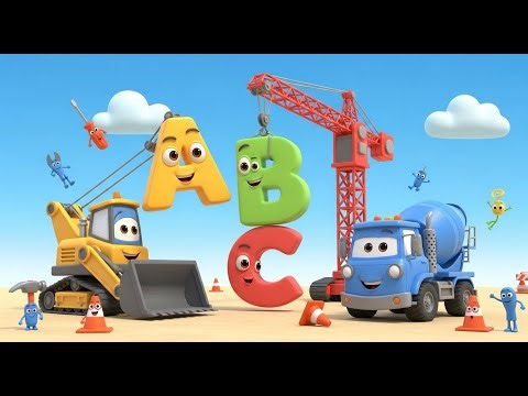 ABCs at the Busy Construction Site | Alphabet Song for Kids