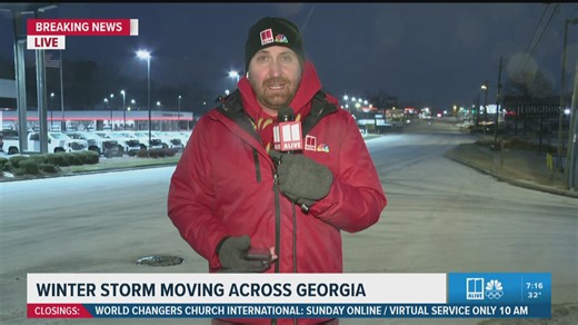 ICE, gusty winds create slick roads in Hall County