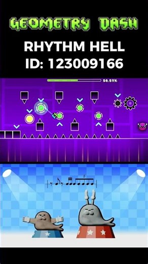 Rhythm Hell | Geometry Dash #gd #geometrydash #rhythm #music #gameplay