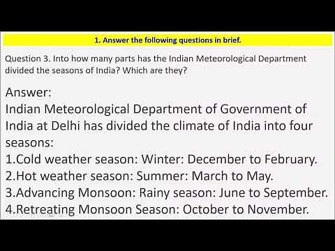 GSEB Solutions Class 9 Social Science Chapter 16 Climate Question 1