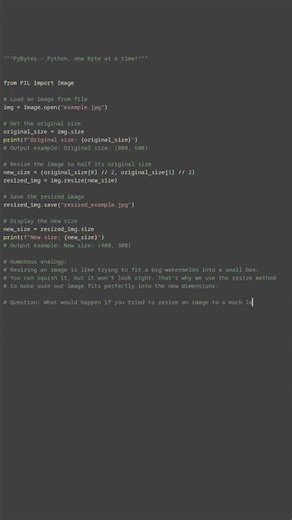 image resizing with pillow #python #showcase