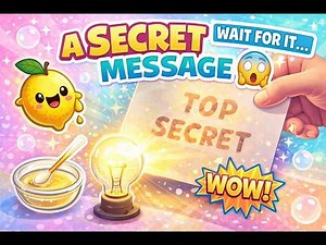 This Paper Has a SECRET Message! 😲 (Science Trick)