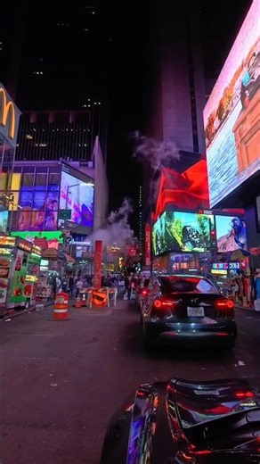 Neon Dreams in Manhattan. 🚦 This city never sleeps.#newyorkcity #travel
