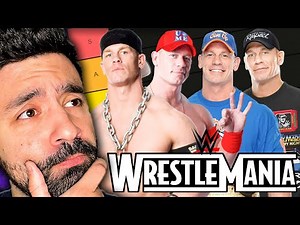 Ranking EVERY JOHN CENA WrestleMania Match EVER (WWE TIER RANKING)
