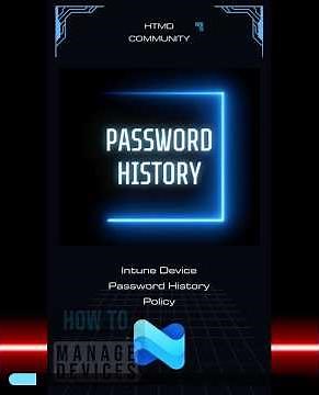 Configure Password History Policy to 24 or 12 using Microsoft Intune Security Policy #msintune