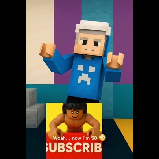 #minecraft but ageing