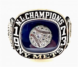 1973 New York Mets World Series  ''N.L.'' Champions 10K Gold Ring
